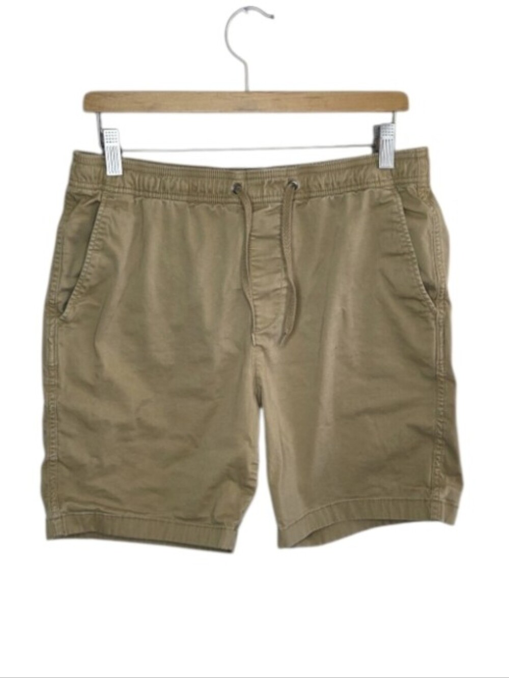 Gap Tan Khaki Drawstring Pull-on Waist Shorts Mens Size Medium Preppy Casual